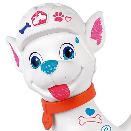 Imagem de Cachorro Vinil Perfumado Para Colorir Com 6 Canetas Mundo Colorido Pets Brinquedo Criativo