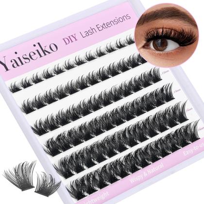 Imagem de Cachos de cílios Yaiseiko 72 unidades D Curl 8-16 mm Wispy Volume