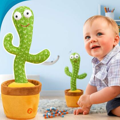 Imagem de Cacto Infantil Dançante Falante Repetidor De Voz Presente De Aniversario Entrega Rapida