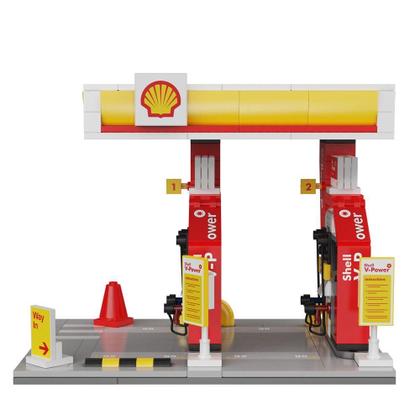 CaDA Blocos de Montar Posto de Gasolina Shell Mini - Fun Divirta-se ...