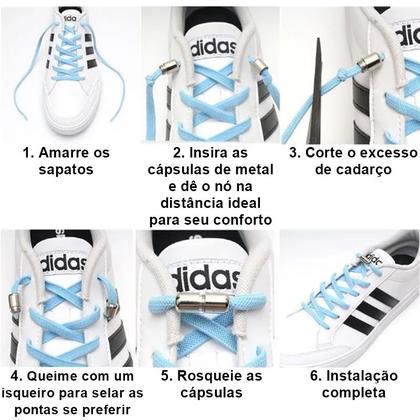 Imagem de Cadarço Elástico Achatado 6mm Sem Laço Fecho Cápsula Cores