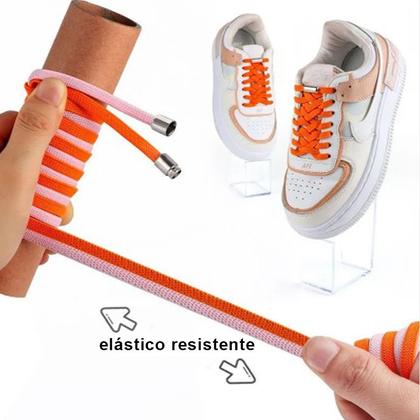 Imagem de Cadarço Elástico Achatado 6mm Sem Laço Fecho Cápsula Cores