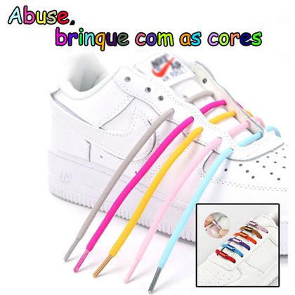 Imagem de Cadarço Elástico Cadarco Tênis Masculino Feminino Corrida