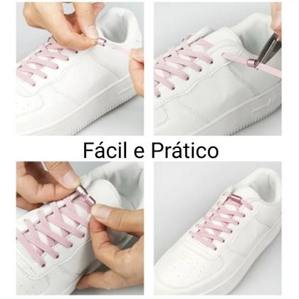 Imagem de Cadarço Elástico Cadarco Tênis Masculino Feminino Corrida