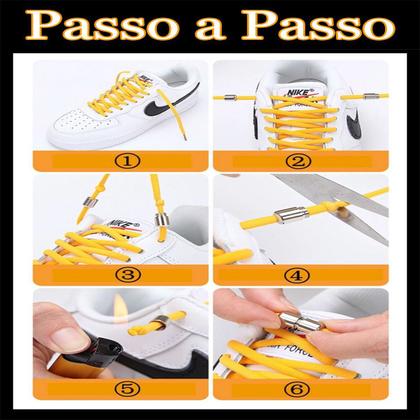 Imagem de Cadarço Elástico Cadarco Tênis Masculino Feminino Corrida