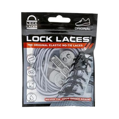 Imagem de Cadarço Elástico Lock Laces - Cinza Liso