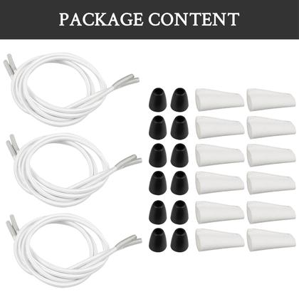 Imagem de Cadarços endotoelásticos sem gravata elástica para sapatos Hey Dude