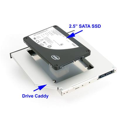 Imagem de Caddy Para Segundo Hd Ou Ssd 2.5 Sata/sata 12.7mm caddy12