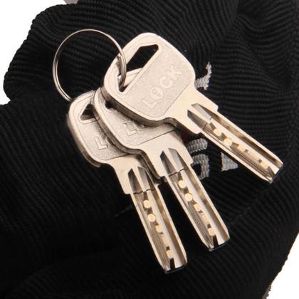 Imagem de Cadeado 110dba som alto trava sonora com alarme sirene anti furto bike moto portao a prova dagua