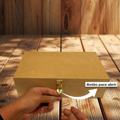 Imagem de Cadeado Automático Modelo Coração para Caixa Maleta Artesanato Kit 3 Unidades
