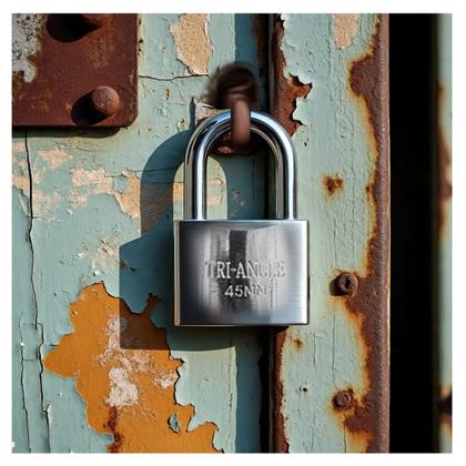 Imagem de Cadeado Chave Atomica 45MM Fechadura Ati-mixa Para Armario Vitrine Corrente