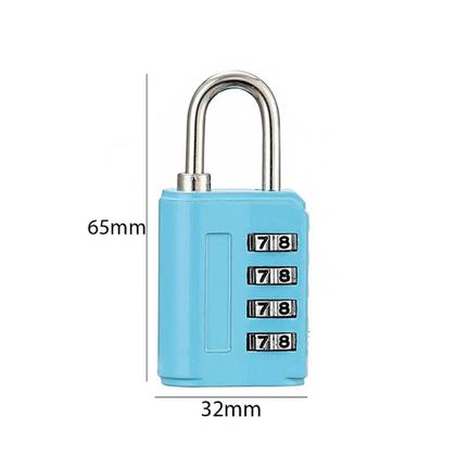 Imagem de Cadeado Colorido Combinação Numétrica Bloqueio Por Senha Proteção Armários Bagagens