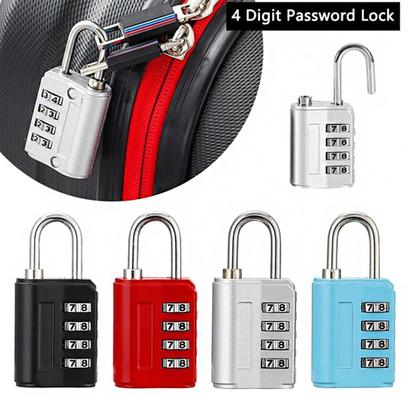 Imagem de Cadeado Colorido Combinação Numétrica Bloqueio Por Senha Proteção Armários Bagagens