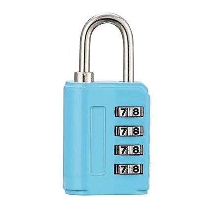 Imagem de Cadeado Colorido Combinação Numétrica Bloqueio Por Senha Proteção Armários Bagagens