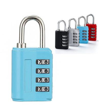 Imagem de Cadeado Colorido Combinação Numétrica Bloqueio Por Senha Proteção Armários Bagagens