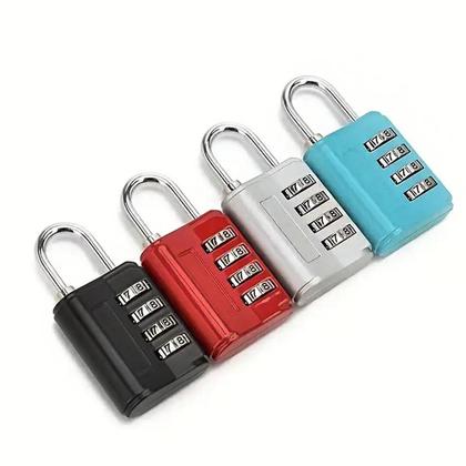 Imagem de Cadeado Colorido Combinação Numétrica Bloqueio Por Senha Proteção Armários Bagagens