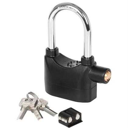 Cadeado Com Alarme Resistente Prova D'água Para Moto Portão - MAIS SEGURANÇA Imagem de Cadeado Com Alarme Resistente Prova D'água Para Moto Portão