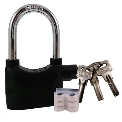 Cadeado Com Alarme Resistente Prova D'água Para Moto Portão - MAIS SEGURANÇA Imagem de Cadeado Com Alarme Resistente Prova D'água Para Moto Portão