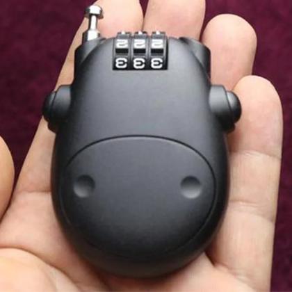 Imagem de Cadeado De Cabo De Aço De Alta Precisão Para Bicicleta, Cabo Telescópico Com Código E Senha Para