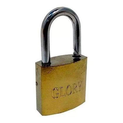 Imagem de Cadeado Dourado 25mm Com 2 Chaves Glory