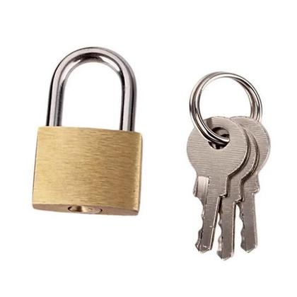 Imagem de Cadeado Dourado 38mm C/3 chaves
