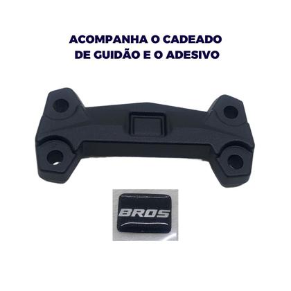Imagem de Cadeado Mesa do Guidão Mod Twister p/ Bros 125/150/160 Preto