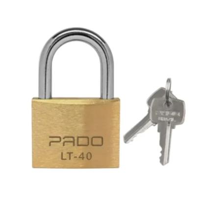 Imagem de Cadeado Pado Lt 40 Latão Para Portões Armários Cor Dourado