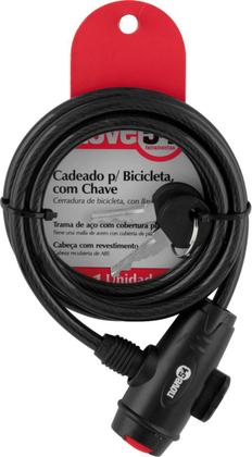 Cadeado Para Bicicleta 150Cm Com Chave Nove54 Imagem de Cadeado Para Bicicleta 150Cm Com Chave Nove54