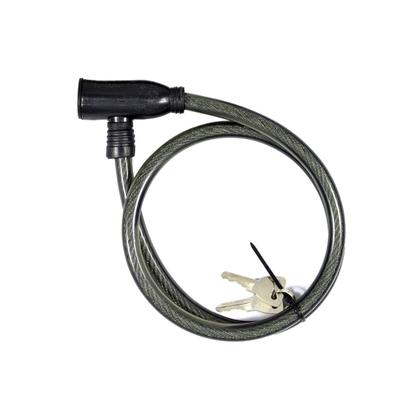 Imagem de Cadeado Trava Para Bicicleta Com Chaves Cabo Aço 80cm