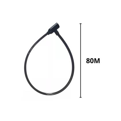 Imagem de Cadeado Trava Para Bicicleta Com Chaves Cabo Aço 80cm