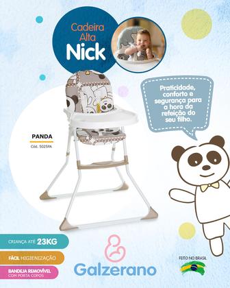Imagem de Cadeira alimentação infantil nick 5025 Galzerano com bandeja removível (até 23 kg)