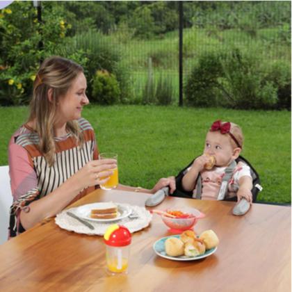 Imagem de Cadeira Alimentação Refeição De Encaixe Portatil P/ Bebê