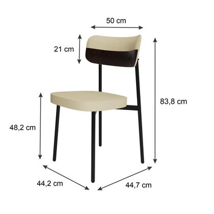 Imagem de Cadeira Alloa fixa C/4 Pés 50 X 44,7 X 83,8 cm C/1 Un.