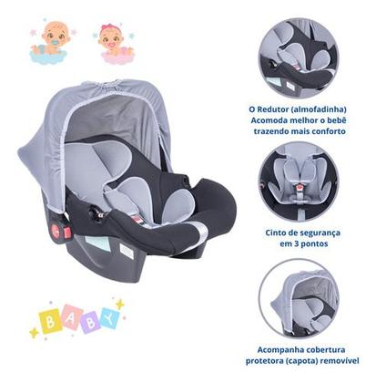Imagem de Cadeira Assento Infantil Para Carro Bebê Conforto Preto Auto