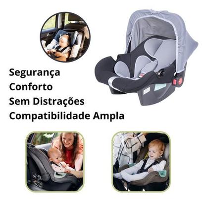 Imagem de Cadeira Assento Infantil Para Carro Bebê Conforto Preto Auto