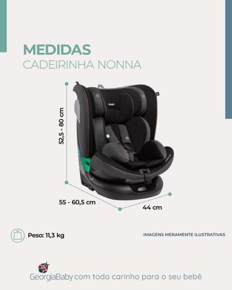 Imagem de Cadeira auto nonna 360 recem nascido a 10 anos infanti -