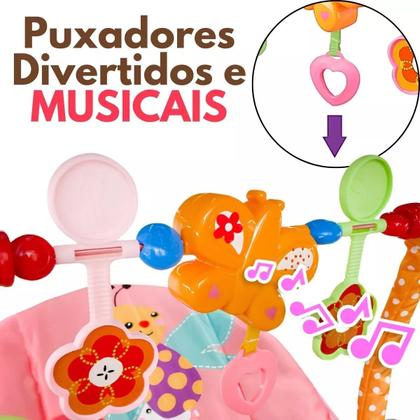 Imagem de Cadeira Baby De Descanso Musical Vibratória Com Mobile Rosa
