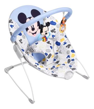 Imagem de Cadeira Balanço Bebe Descanso 011kg Infantil Baby Mickey Menino Azul Disney MultiKids
