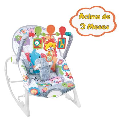 Imagem de Cadeira Balanço Descanso do Bebê 18kg Música Cinto Ajustável