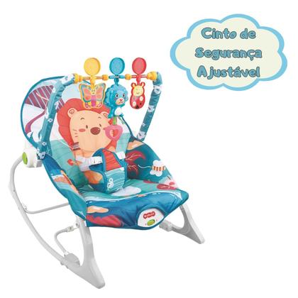 Imagem de Cadeira Balanço Descanso do Bebê 18kg Música Cinto Ajustável