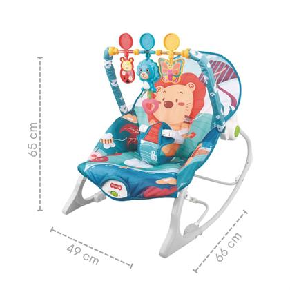 Imagem de Cadeira Balanço Descanso do Bebê 18kg Música Cinto Ajustável