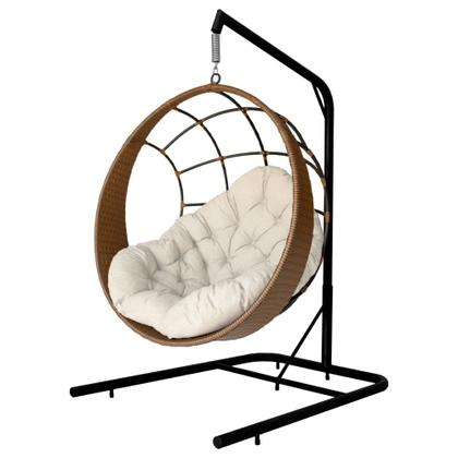 Imagem de Cadeira Balanço Ninho Suspenso com Suporte e Almofada Impermeável
