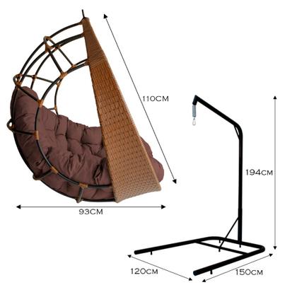 Imagem de Cadeira Balanço Ninho Suspenso com Suporte e Almofada Impermeável