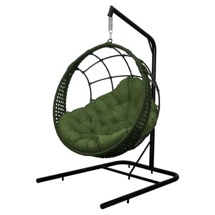 Imagem de Cadeira Balanço Ninho Suspenso em Corda Náutica Luxo com Suporte