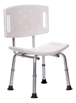 Imagem de Cadeira Banco Banqueta Para Banho Ajustável Com Encosto