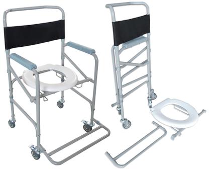 Imagem de Cadeira Banho Higiênica D 40 Dellamed Com braço escamoteavel