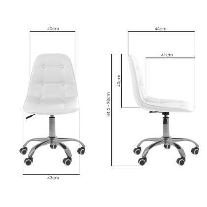 Imagem de Cadeira Base Giratória Office Eiffel Botonê Ajustável com Ebook