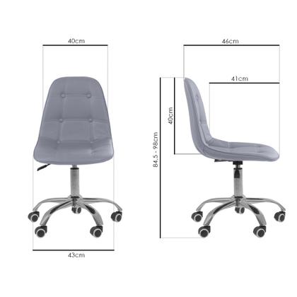 Imagem de Cadeira Base Giratória Office Eiffel Botonê Ajustável com Ebook