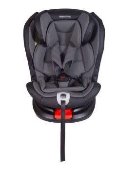 Imagem de CADEIRA BEBÊ AUTO 0 A 36 KG ISOFIX ROTAÇÃO STYLE BABY 360º CINZA