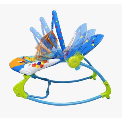 Imagem de Cadeira Bebê Musical Vibratória New Rocker Colorbaby Azul